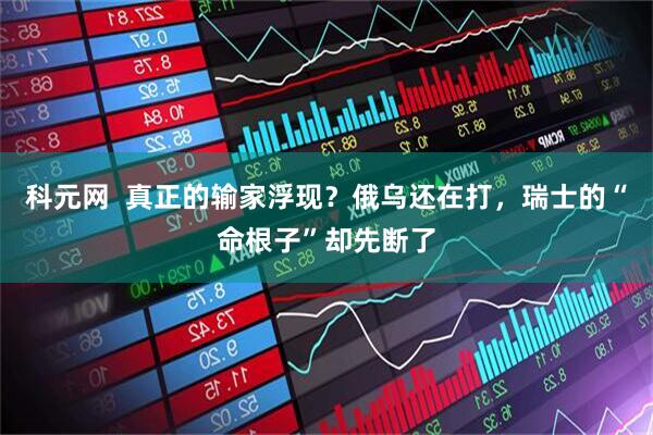 科元网  真正的输家浮现？俄乌还在打，瑞士的“命根子”却先断了